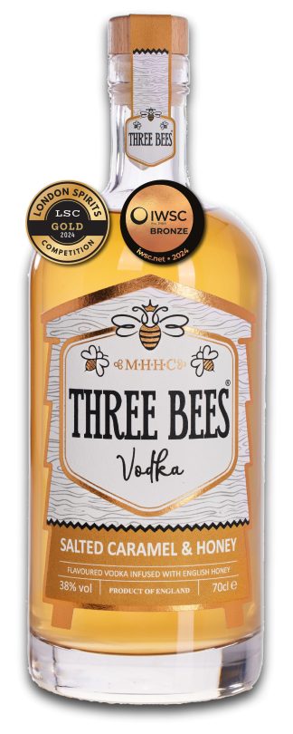 THREE BEES Salted Caramel & Honey Vodka