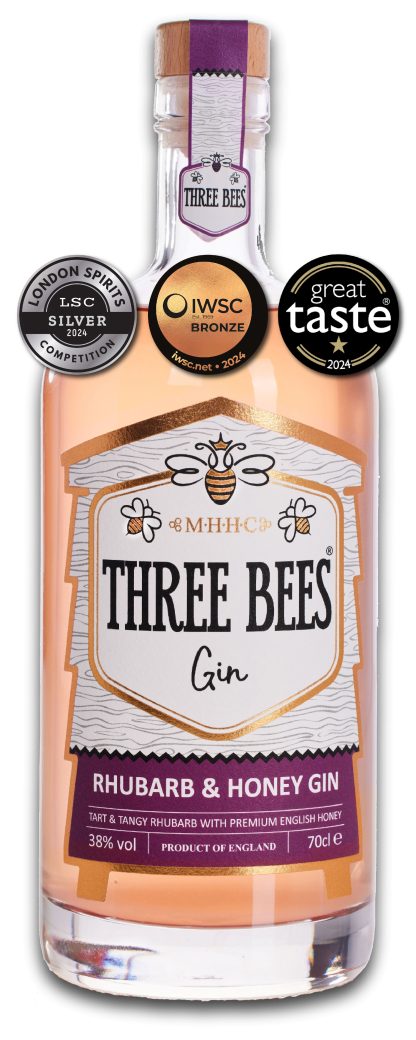 THREE BEES Rhubarb & Honey Gin